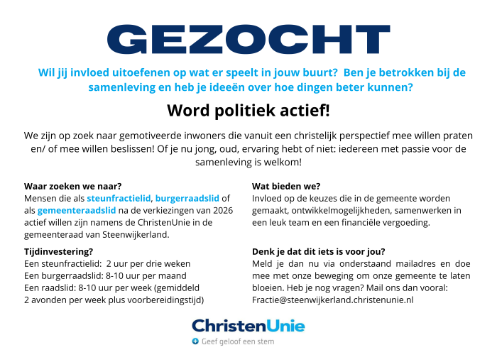 Gezocht advertentie